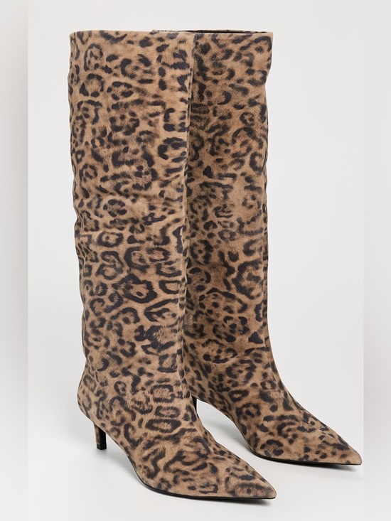 Free People Shoes - New Free People Leopard Kiki Kitten Heel Boots